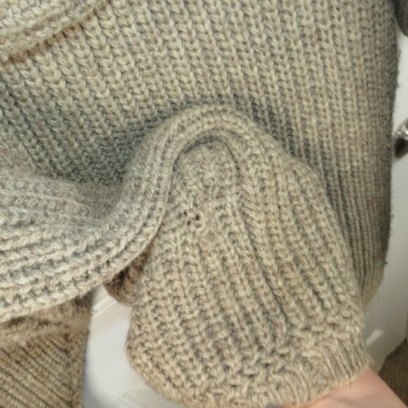 Vtg Oversize French Creek Sheep And Wool Co. Wool Knit Sweater Mens L/ XL - Picture 5 of 8